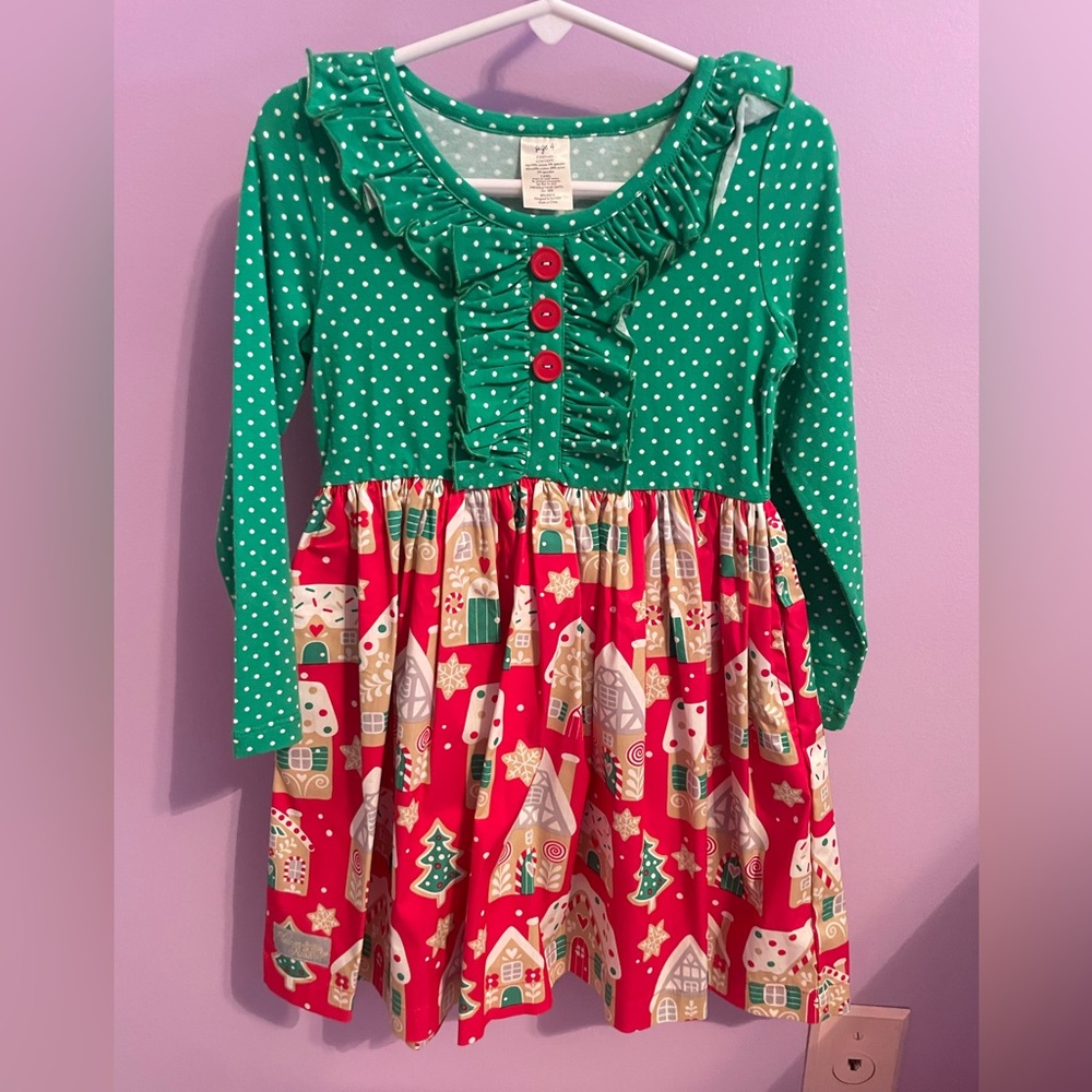 Eleanor Rose gingerbread dress, size 4
